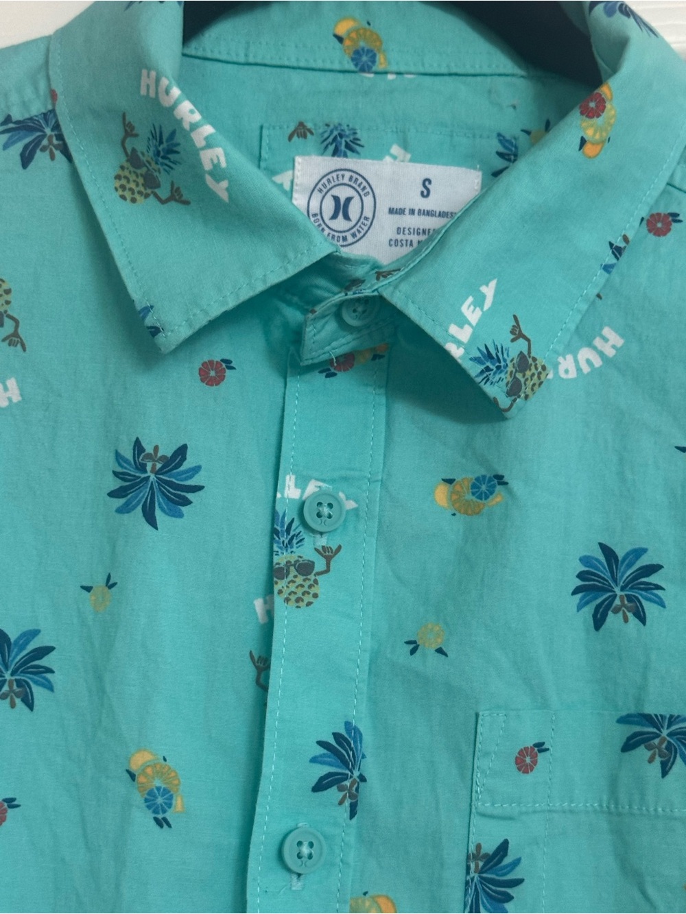 Hurley summer fun button down